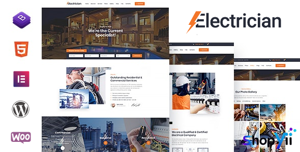 Electrician v5.6 - Electricity Services WordPress Theme