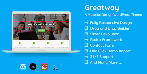 Greatway v2.0 - Material Design WordPress Theme