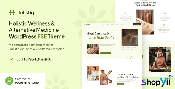 Holistiq v1.0.1 – Holistic Wellness & Alternative Medicine FSE WordPress Theme