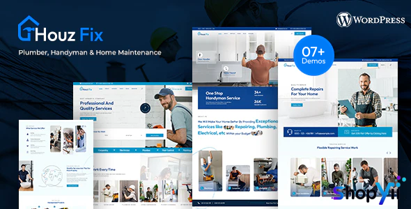 HouzFix v1.1.2 - Plumber, Handyman Services WordPress Theme