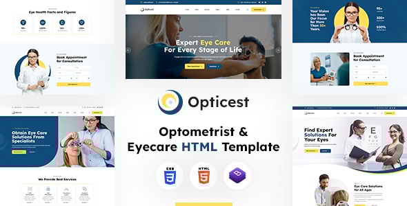 Opticest - Optometrist & Eyecare HTML Template