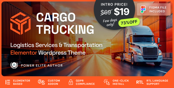 Cargo Trucking v1.0.1 - Transportation Services & Logistics WordPress Theme