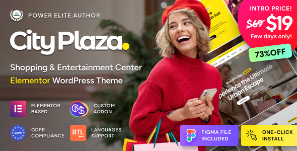 City Plaza v1.0.1 - Entertainment Center & Shopping Mall WordPress Theme