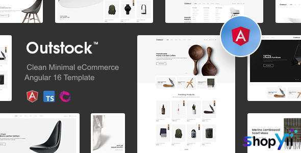 Outstock - Clean, Minimal eCommerce Angular 18 Template
