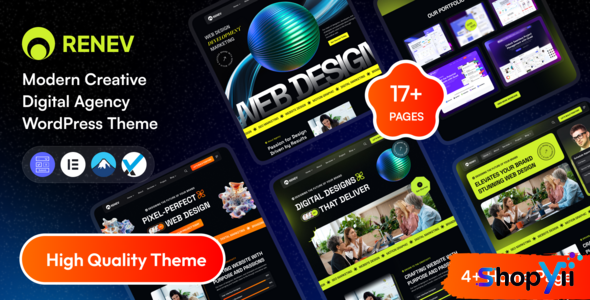 Renev v1.0.1 - Creative Digital Agency WordPress Theme