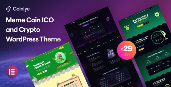 Coinlye v1.0.0 - Meme coin ICO & Crypto WordPress Theme