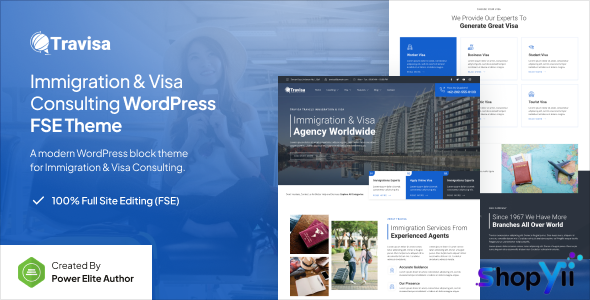 Travisa v1.0.1 – Immigration & Visa Consulting FSE WordPress Theme