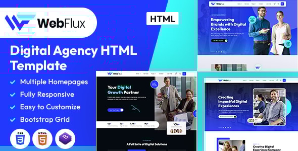 WebFlux - Digital Agency HTML Template